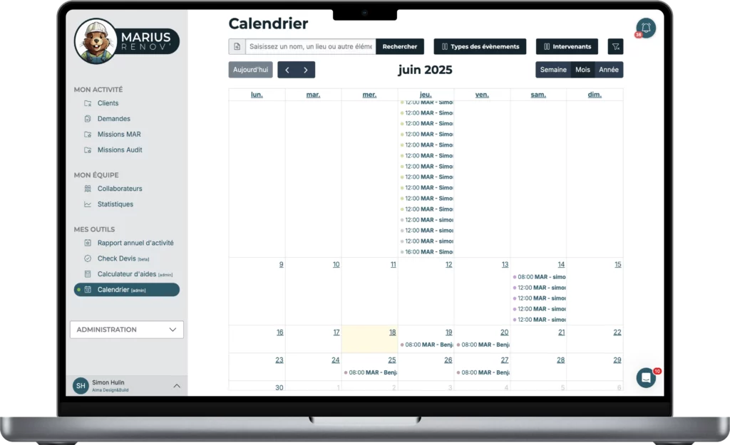 Calendrier-CRM